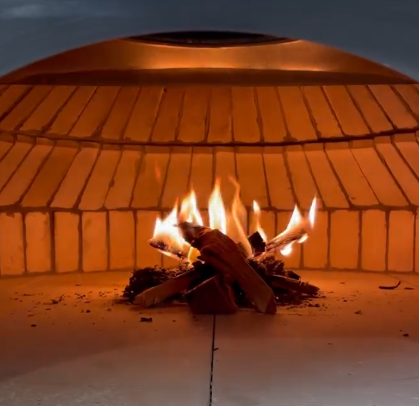 薪窯の火入れ完了